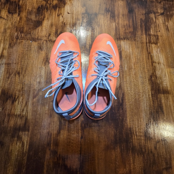 Nike Womens Free 1 Cross Bionic 641530-801 Orange Running Shoes Sneakers Sz 5 - Picture 2 of 7